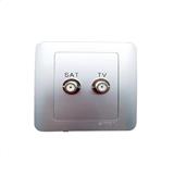 SIMON 2 GANG ASTRO+TV OUTLET 35119S WHITE