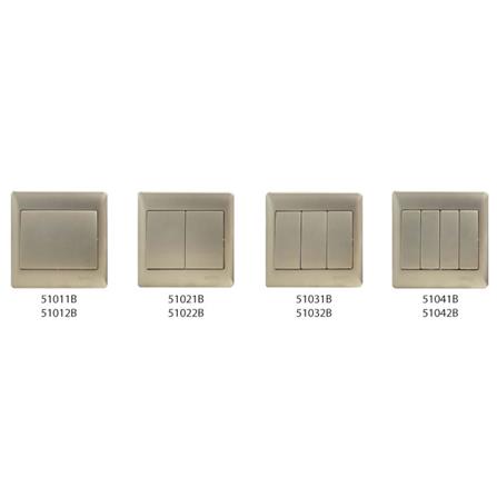 SIMON 10A 2 GANG 2 WAY SWITCH 51022B CC CHAMPAGNE