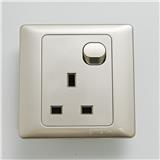 13A 1 GANG FLAT PIN SOCKET SIMON 51382 CC