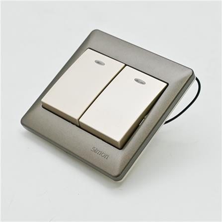 10A 2GANG 1WAY SWITCH WITH LED SIMON 51021BLD CM