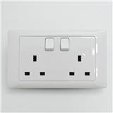 13A 2G SWITCH SOCKET K813SDA-WH T&J