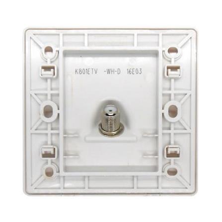 T&J 1 GANG BOARDBAND TV OUTLET ASTRO K801ETV-WHITE