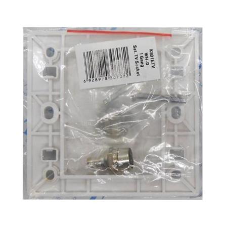 T&J 1 GANG BOARDBAND TV OUTLET ASTRO K801ETV-WHITE