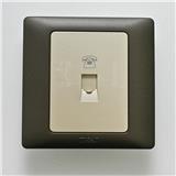 1GANG TELEPHONE OUTLET (RJ11) CAT3 T&J K801-4TU-PSST