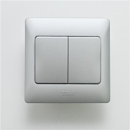 16A 2 GANG 2 WAY SWITCH K272-2-MSL T&J