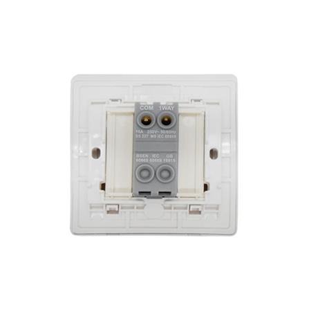 T&J 16AMP 1 GANG PUSH BUTTON SWITCH K261-MSL (MATT SILVER)