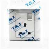 13AMP 1GANG SWITCH SOCKET T&J K813SA-MSL