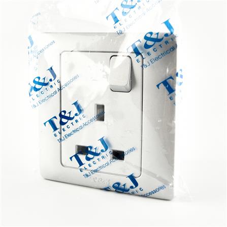 13AMP 1GANG SWITCH SOCKET T&J K813SA-MSL