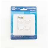 10A 4 GANG 1 WAY SWITCH 2041/604 NNE