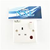 13AMP 1GANG SWITCH SOCKET OUTLET WITH NEON NNE 813-SN