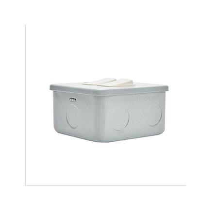 NNE 2GANG 2WAY METAL CLAD SWITCH 902/2 GREY