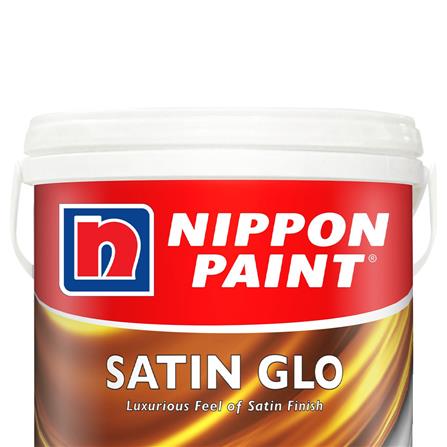 NIPPON SATIN GLO 16.92L MID SHEEN FINISH BASE P INTERIOR PAINT