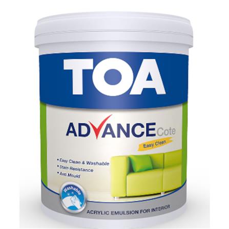 TOA ADVANCE COTE EASYCLEAN INTERIOR PAINT 5 LITRE SG BASE D