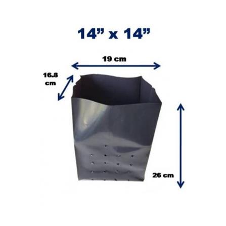 POLY BAG 141 TRIO TT007 2.5X17X19CM BLK