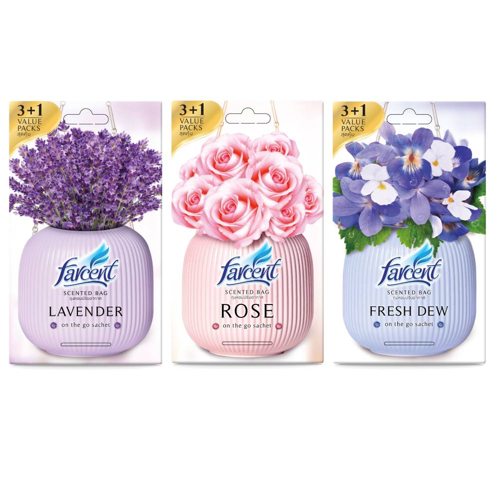 FARCENT SCENTED BAG 3X10G LAVENDER