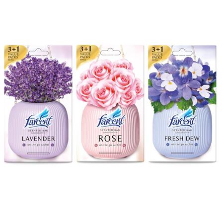 FARCENT SCENTED BAG 3X10G FRESH DEW