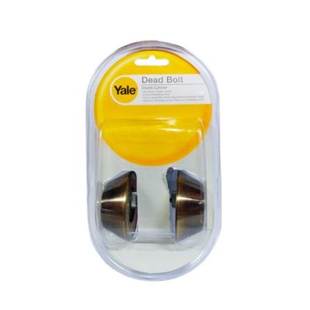 YALE DOUBLE DEADBOLT V8121 US11 ANTIQUE COPPER