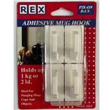 REX ADHESIVE MUG HOOK 1013 WHITE