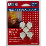 REX METAL ROUND HOOK 1083 WHITE
