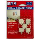 REX METAL SQUARE HOOK 1084 WHITE