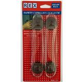 REX SAFETY CUPBOARD LOCK 18CM 1113 CLEAR