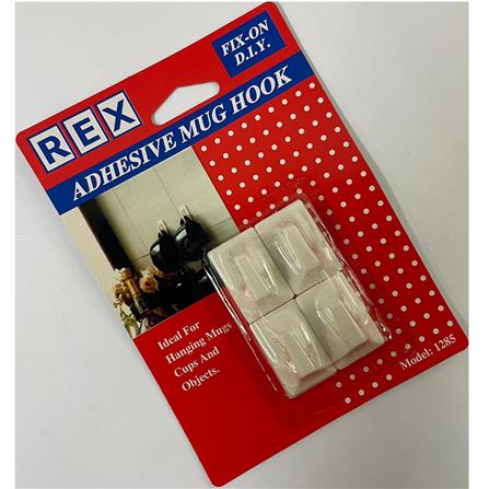 REX ADHESIVE MUG HOOK 1285 WHITE