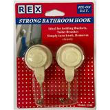 REX STRONG BATHROOM HOOK 1540 WHITE