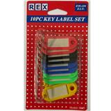REX KEY LABEL SET 10PCS 3007 MIX COLOUR