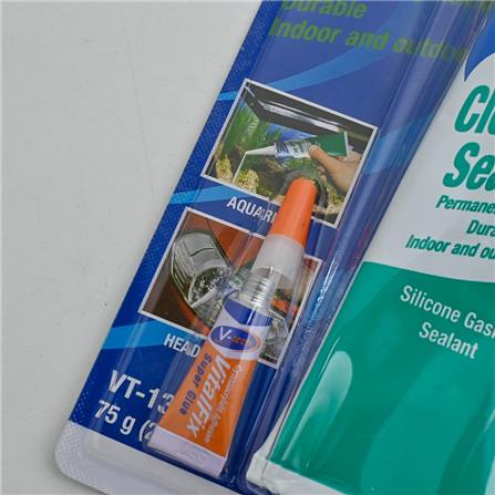 V-TECH CLEAR SILICONE SEALANT VT-130B1 75G