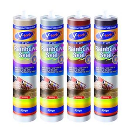 V-TECH RAINBOW ACRYLIC SEALANT VT-224 450G LIGHT BROWN