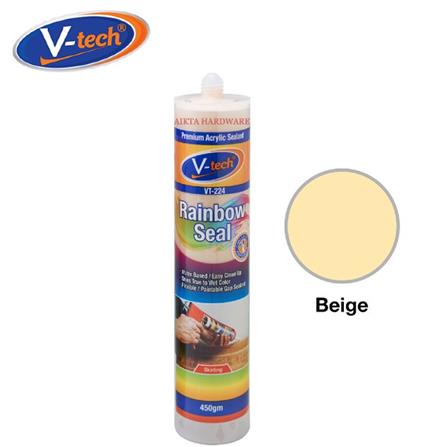 V-TECH RAINBOW ACRYLIC SEALANT VT-224 450G LIGHT BROWN