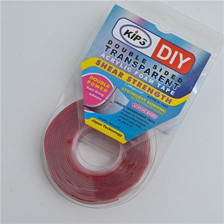 KIPS DOUBLE-SIDED ACRYLIC FOAM TAPE 12MMX2M