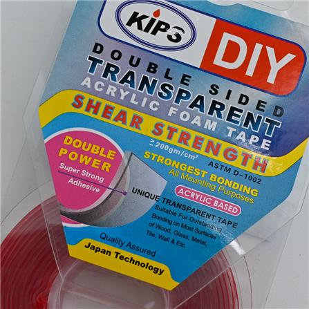 KIPS DOUBLE-SIDED ACRYLIC FOAM TAPE 12MMX2M