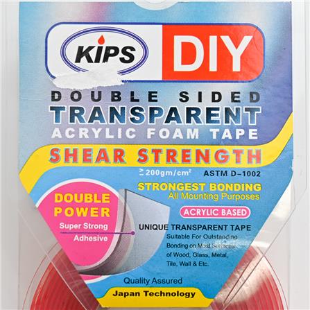 KIPS ACRYLIC FOAM TAPE 18MM 2METER