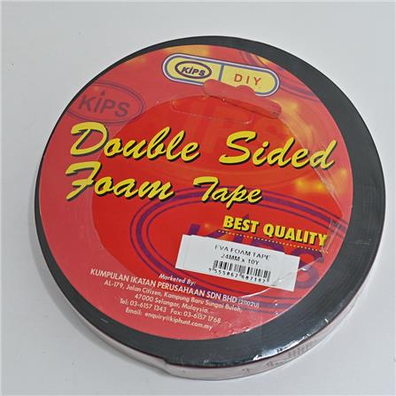 KIPS DOUBLE SIDED FOAM TAPE EVA 24MM X 10YARDS