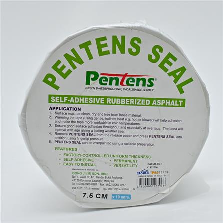 PENTENS SEAL SELF-ADHESIVE RUBBERIZED ASPHALT 75MM SILVER