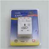 3PIN 3WAY ADAPTPR WITH SWITCH + NEON 133N-1 SUM