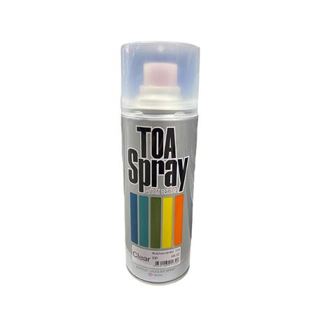 TOA LACQUER AEROSOL SPRAY PAINT 400CC 030 CLEAR