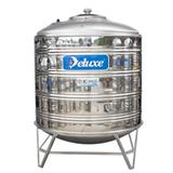 DELUXE STAINLESS STEEL WATER TANK VERTICAL WITH STAND ROUND BOTTOM CL40K 1,600L