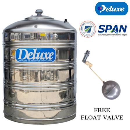DELUXE STAINLESS STEEL WATER TANK VERTICAL WITHOUT STAND FLAT BOTTOM CL330F 15,000L