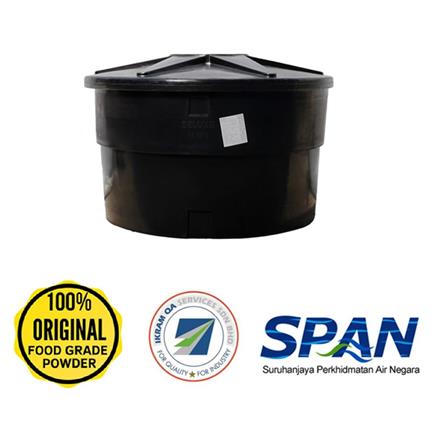 DELUXE POLYETHYLENE WATER TANK ROUND TYPE N70RD 70/100 GALLON