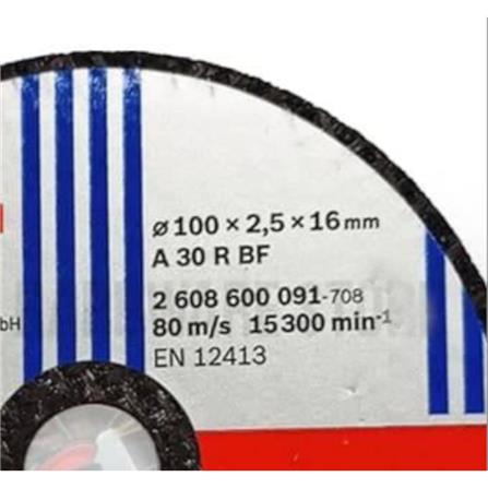 BOSCH CUTTING DISC A30RBF 4" 2.5X16MM (METAL) 2608600091