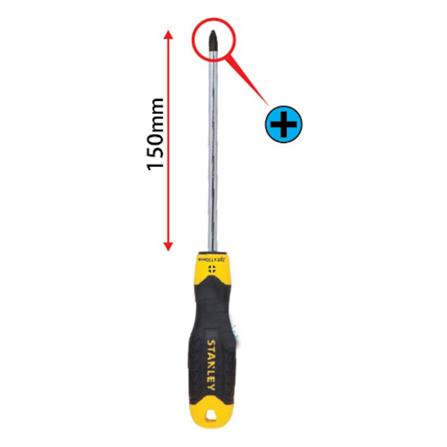 STANLEY CUSHION GRIP SCREWDRIVER (+) 1 x 150mm