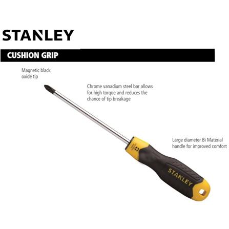 STANLEY CUSHION GRIP SCREWDRIVER (+) 1 x 150mm