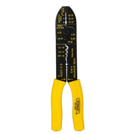 STANLEY  CRIMPING PLIER 9"  (YELLOW-BLACK)
