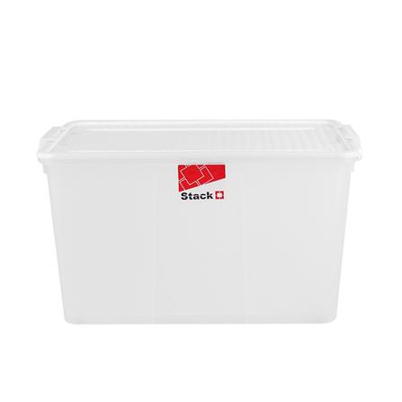 STORAGE BOX WITH WHEELS STACKO 2556 66L WHITE