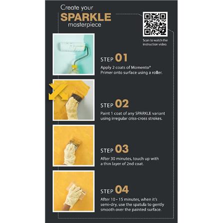 NIPPON MOMENTO TEXTURE PAINT SPARKLE GOLD 0.94L