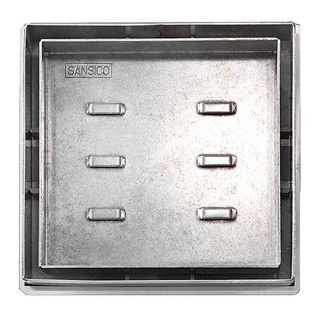 SANSICO STAINLESS STEEL GRATING TILE TRAY S2-SSTTR 6"X6"