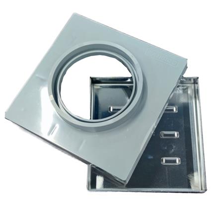 SANSICO STAINLESS STEEL GRATING TILE TRAY S2-SSTTR 6"X6"