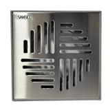 SANSICO STAINLESS STEEL GRATING CHEQUER PLASTIC COLLAR S2CQS2R 6"X6"